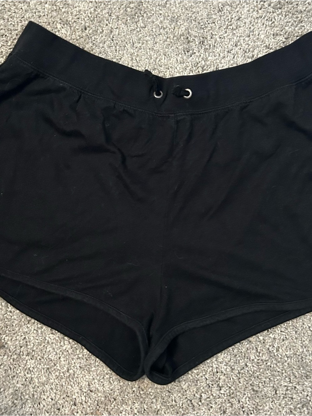 Nike Women’s Black Athletic Lounge Shorts with Drawstring Waist